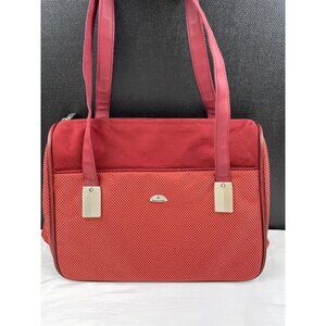 Samsonite Overnight Red carry on travel Tote Red Shoulder Bag SKU 3585